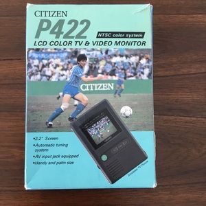 Vintage NIP Citizen P422 LCD Color TV & Video Moni